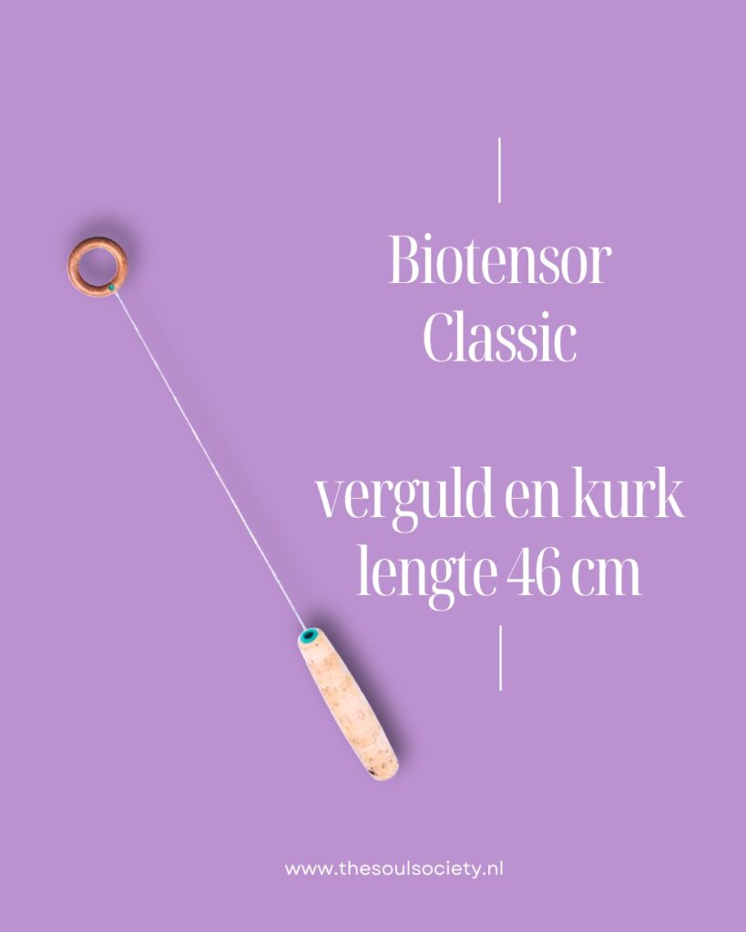 Biotensor classic verguld met kurken handvat 46 cm