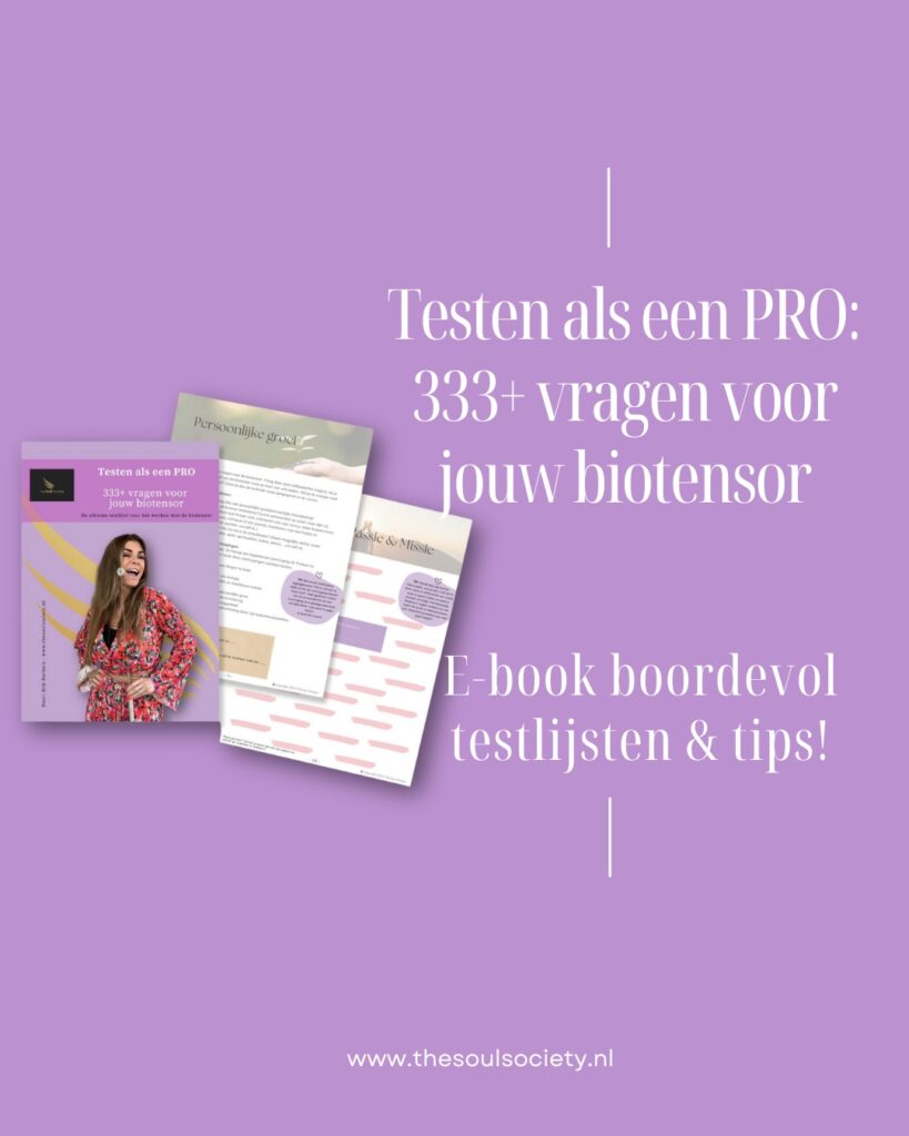 Testen als een Pro ebook voor de biotensor vol tips
